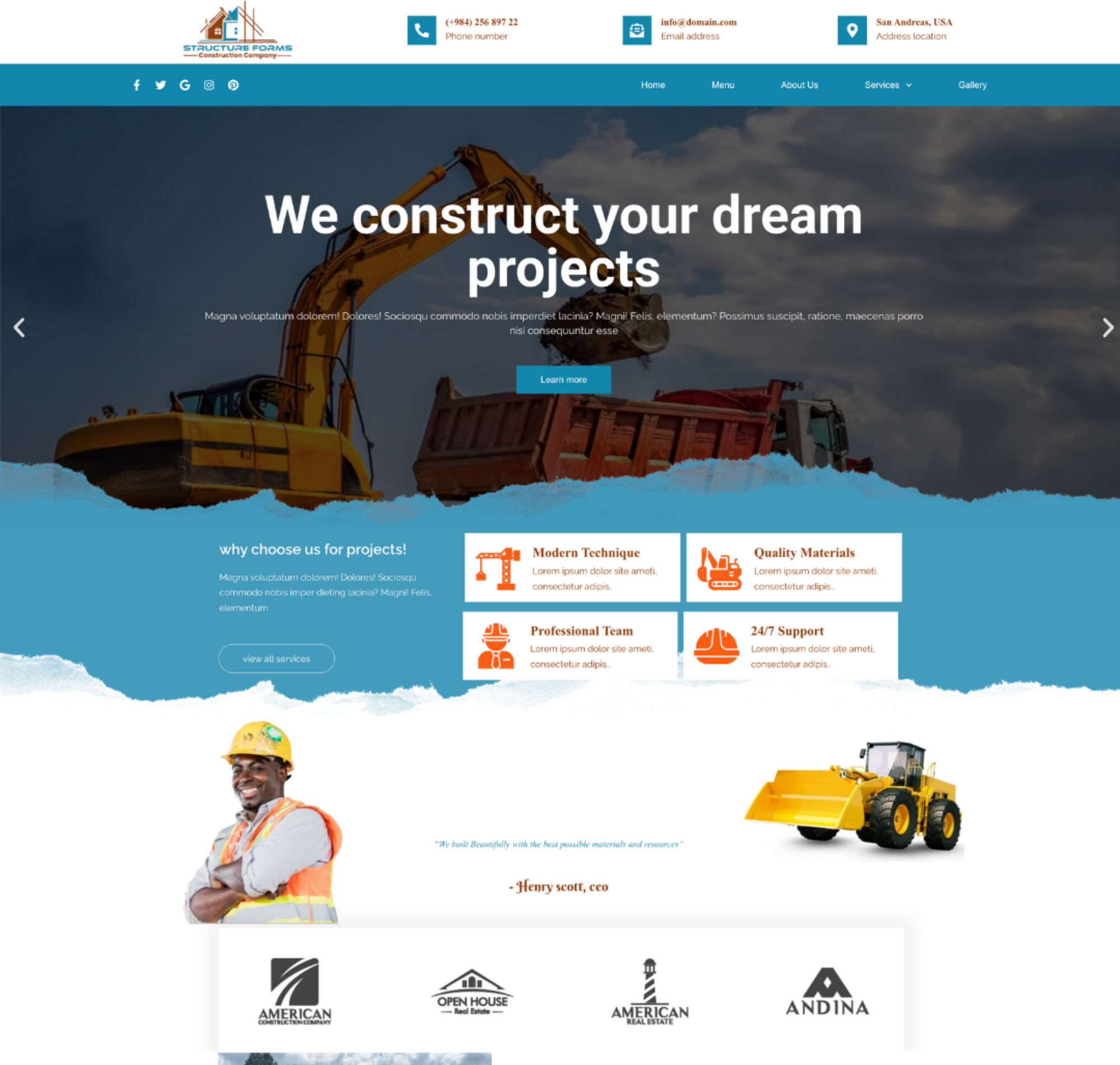 Demo Website for Structure Forms